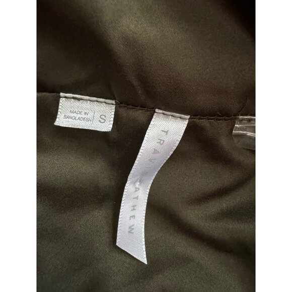 Travis Mathew Mont Blanc Puffer Jacket Quilted Hooded Grape Leaf Green S MINT - Picture 8 of 15